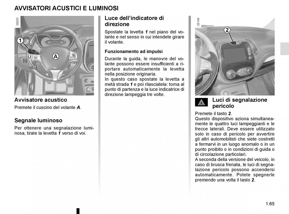 Renault Captur manuale del proprietario / page 71