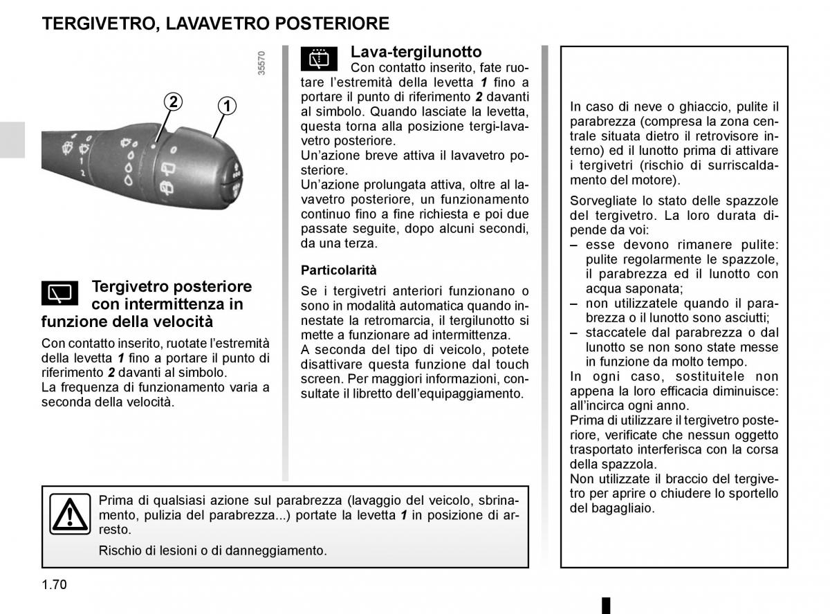 Renault Captur manuale del proprietario / page 76