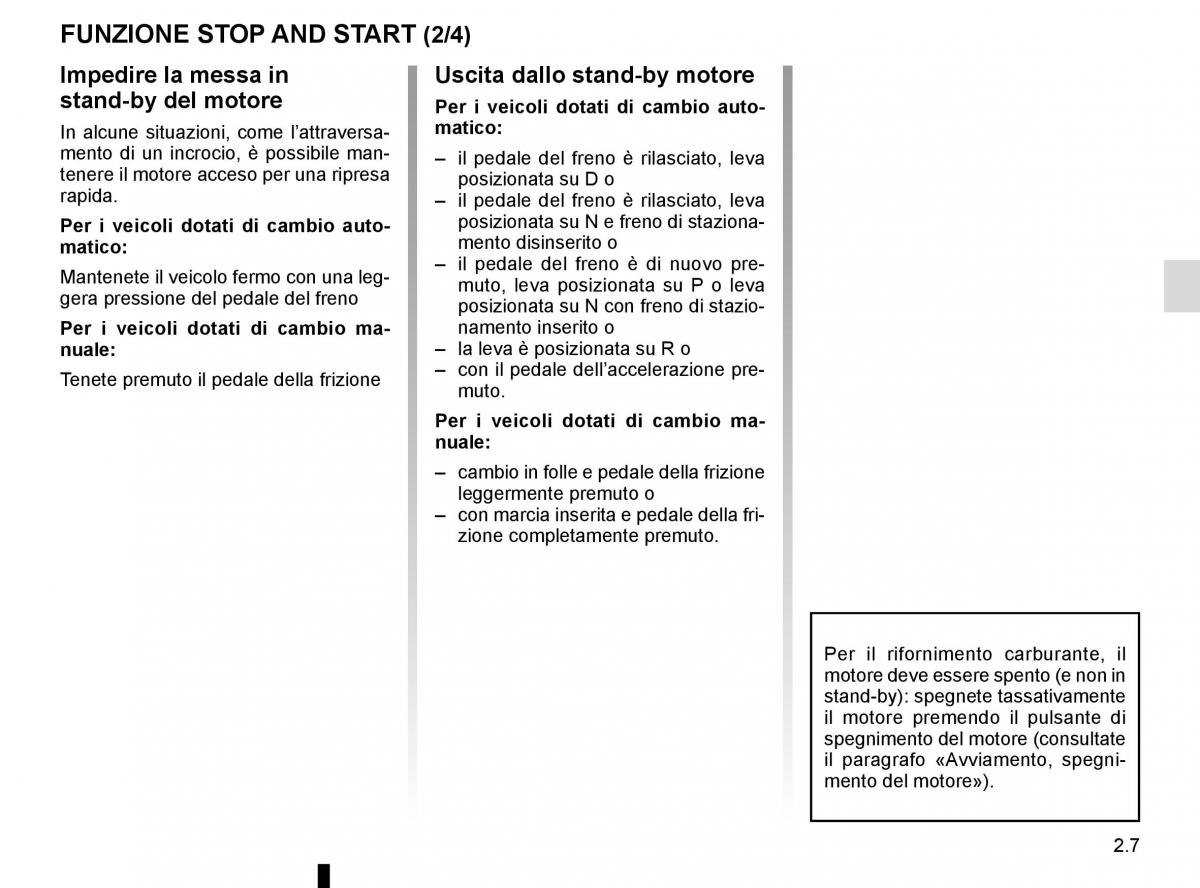 Renault Captur manuale del proprietario / page 87