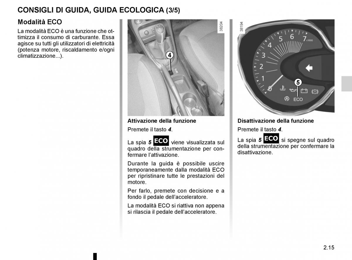 Renault Captur manuale del proprietario / page 95