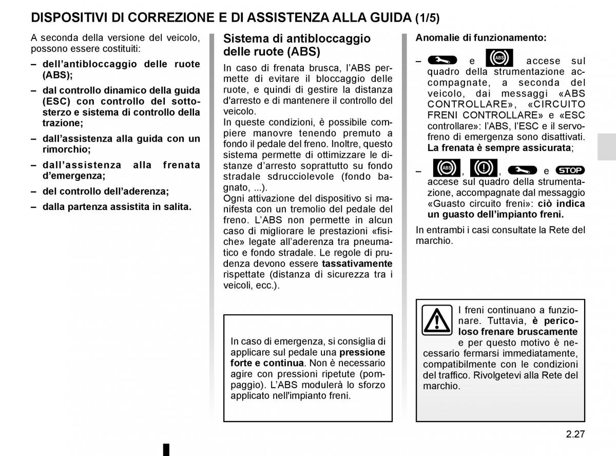 Renault Captur manuale del proprietario / page 107