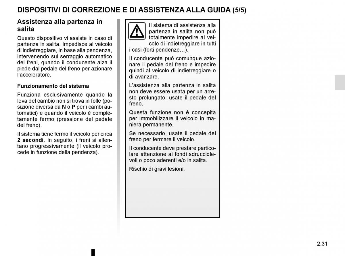 Renault Captur manuale del proprietario / page 111