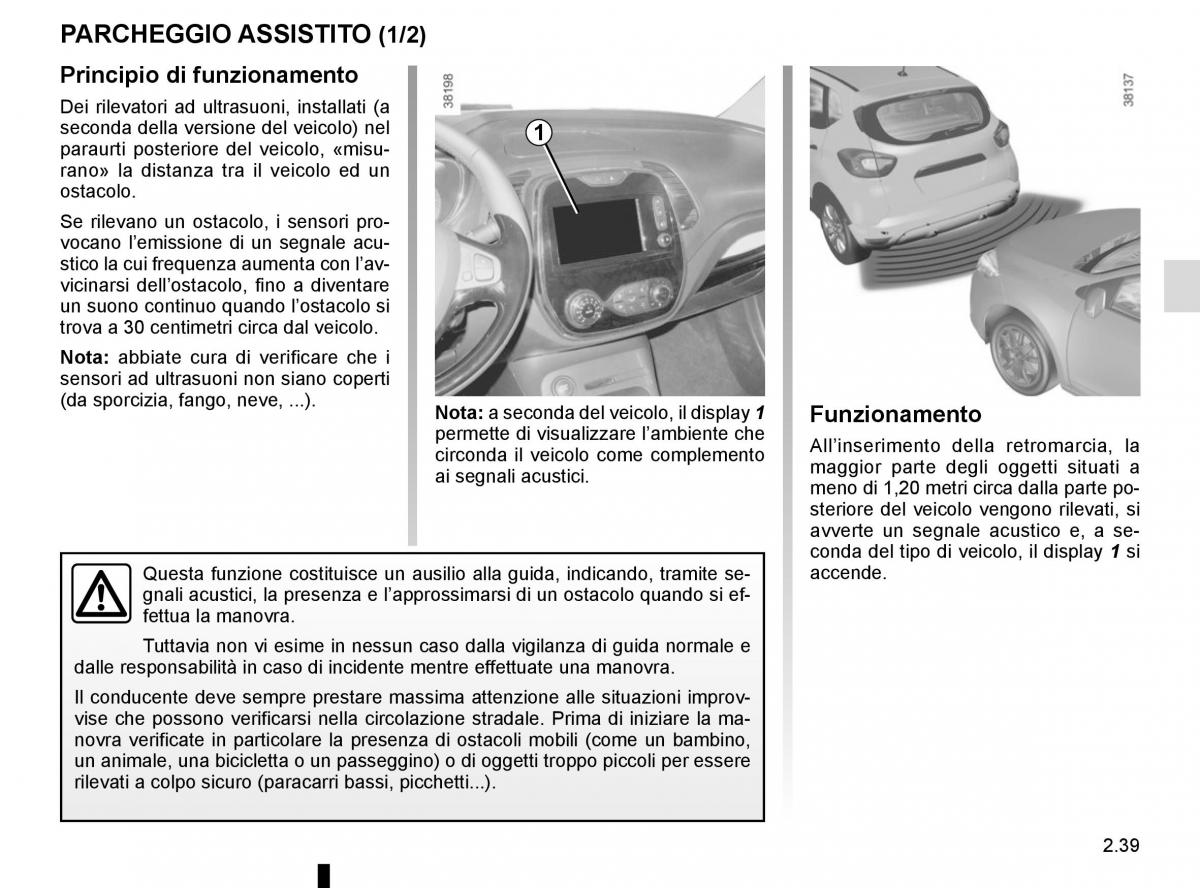 Renault Captur manuale del proprietario / page 119