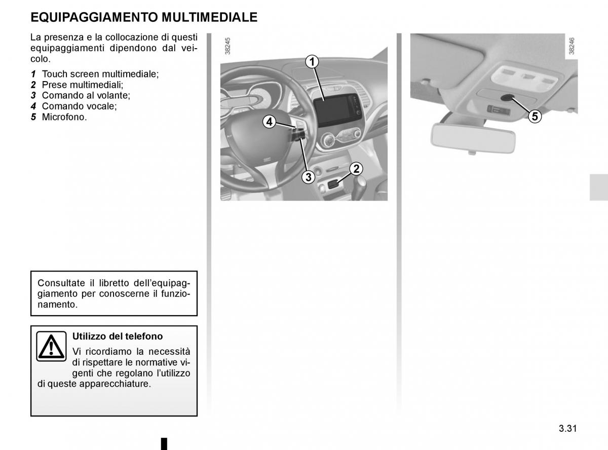 Renault Captur manuale del proprietario / page 157