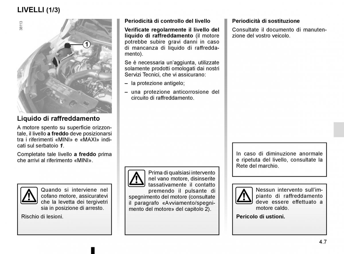 Renault Captur manuale del proprietario / page 165