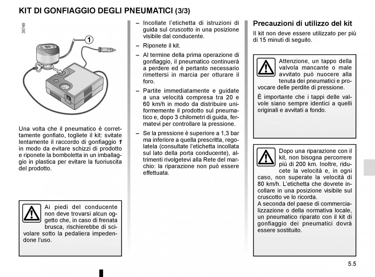 Renault Captur manuale del proprietario / page 185