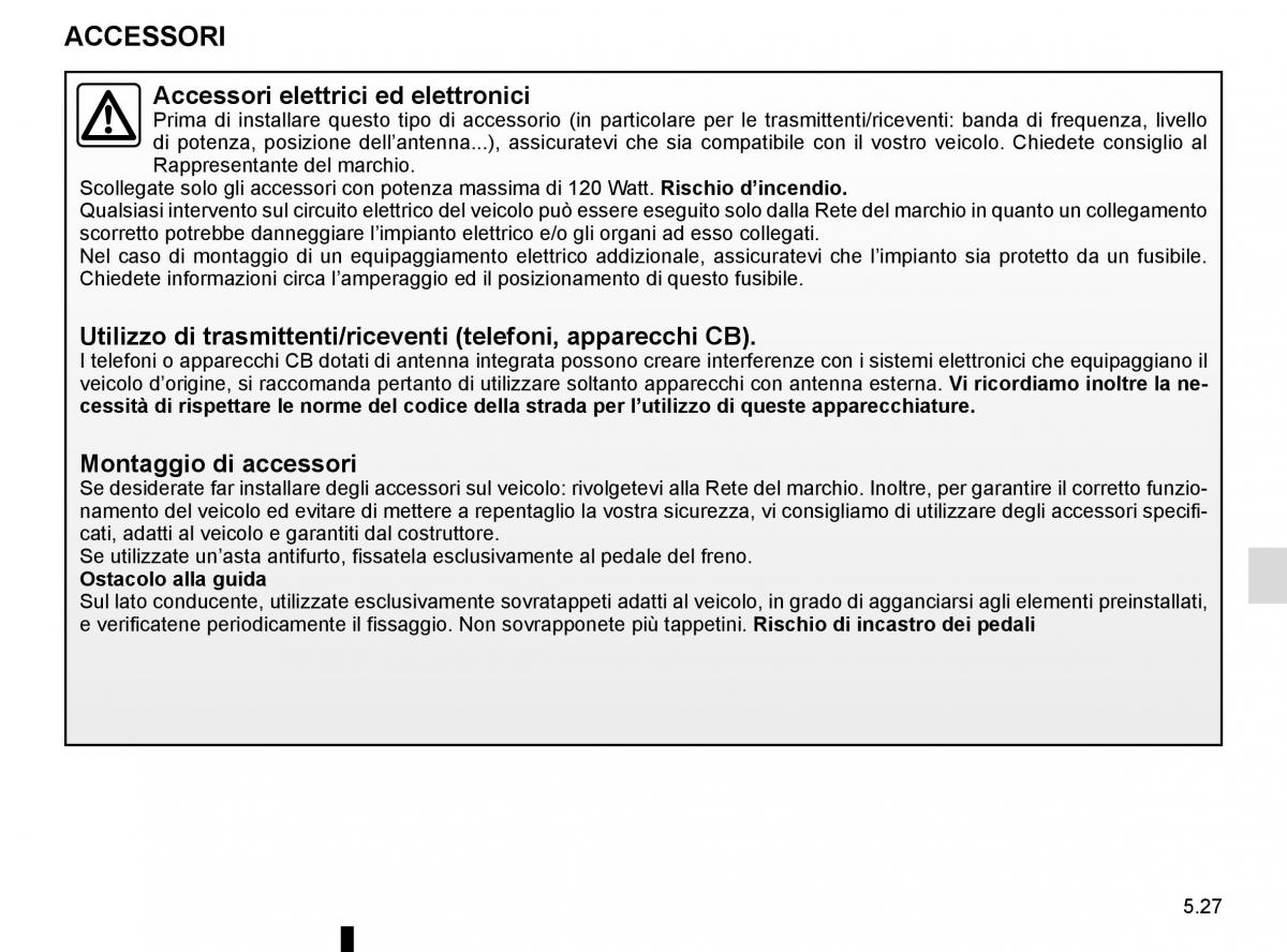 Renault Captur manuale del proprietario / page 207