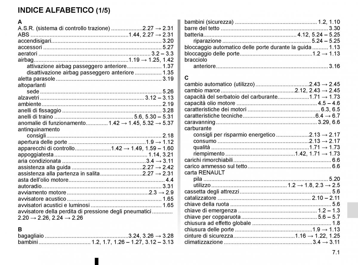 Renault Captur manuale del proprietario / page 237