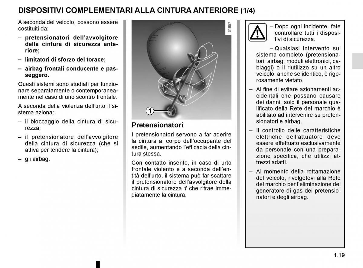 Renault Captur manuale del proprietario / page 25