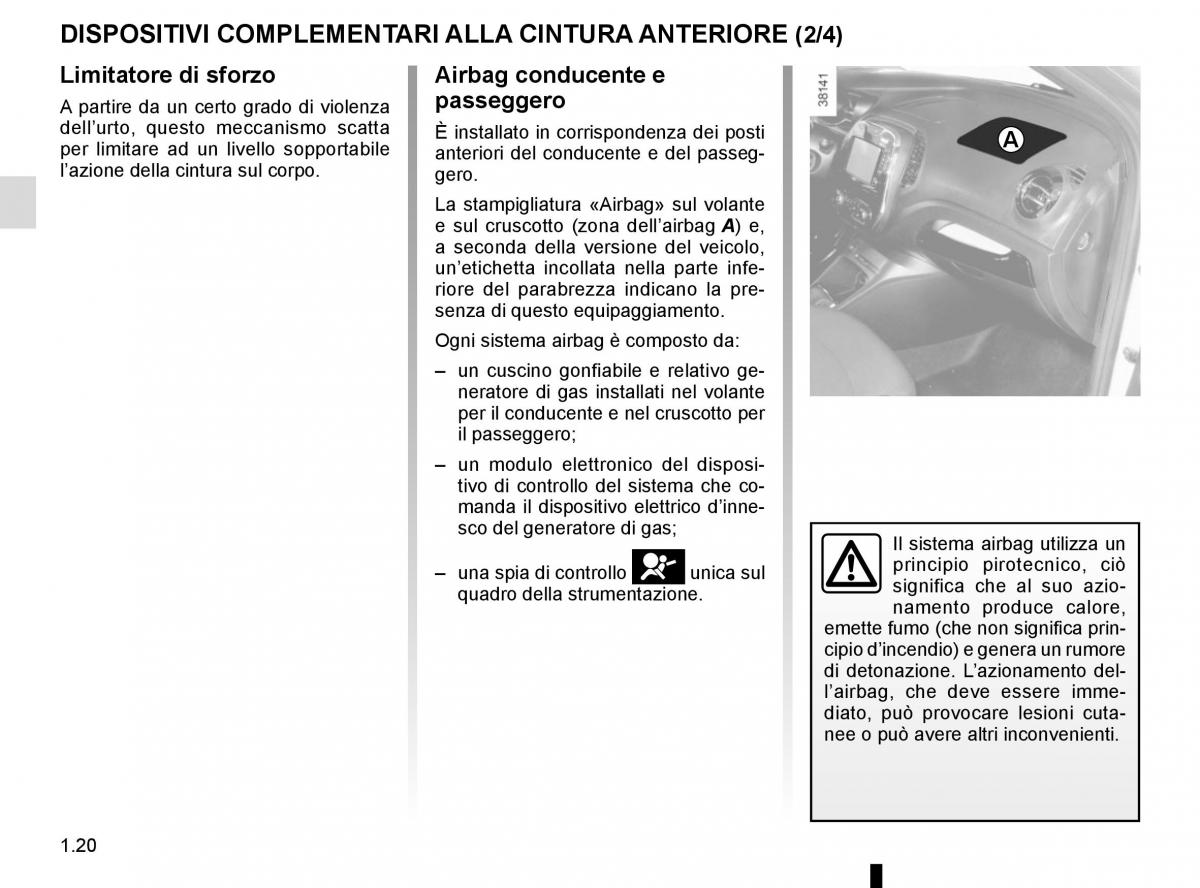 Renault Captur manuale del proprietario / page 26