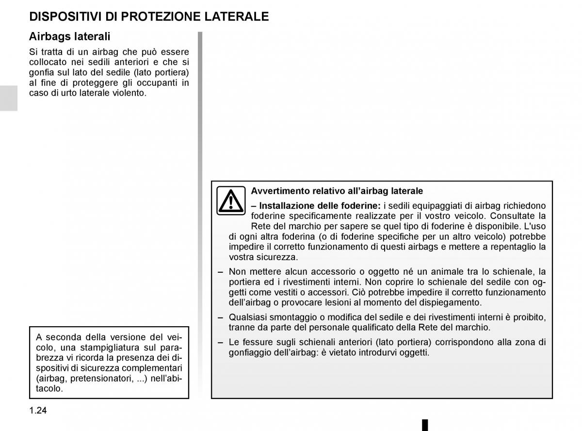 Renault Captur manuale del proprietario / page 30