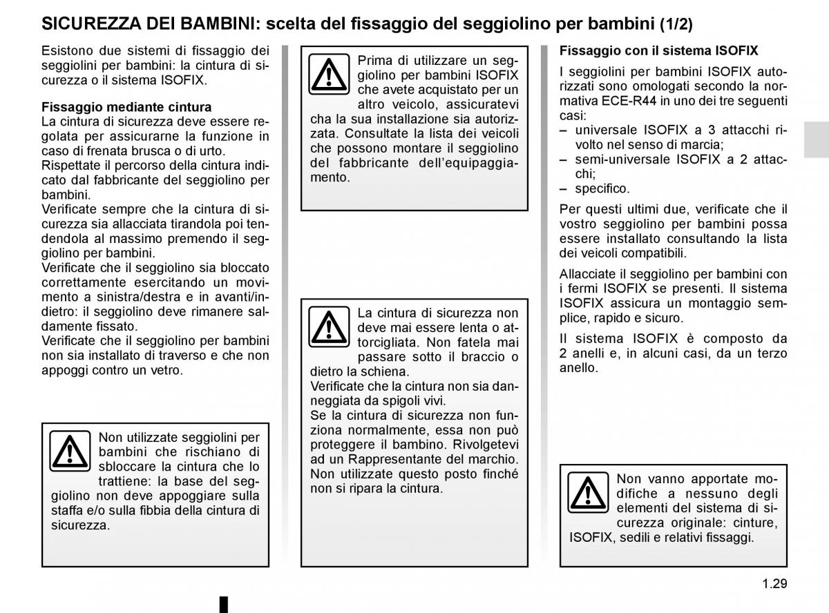 Renault Captur manuale del proprietario / page 35