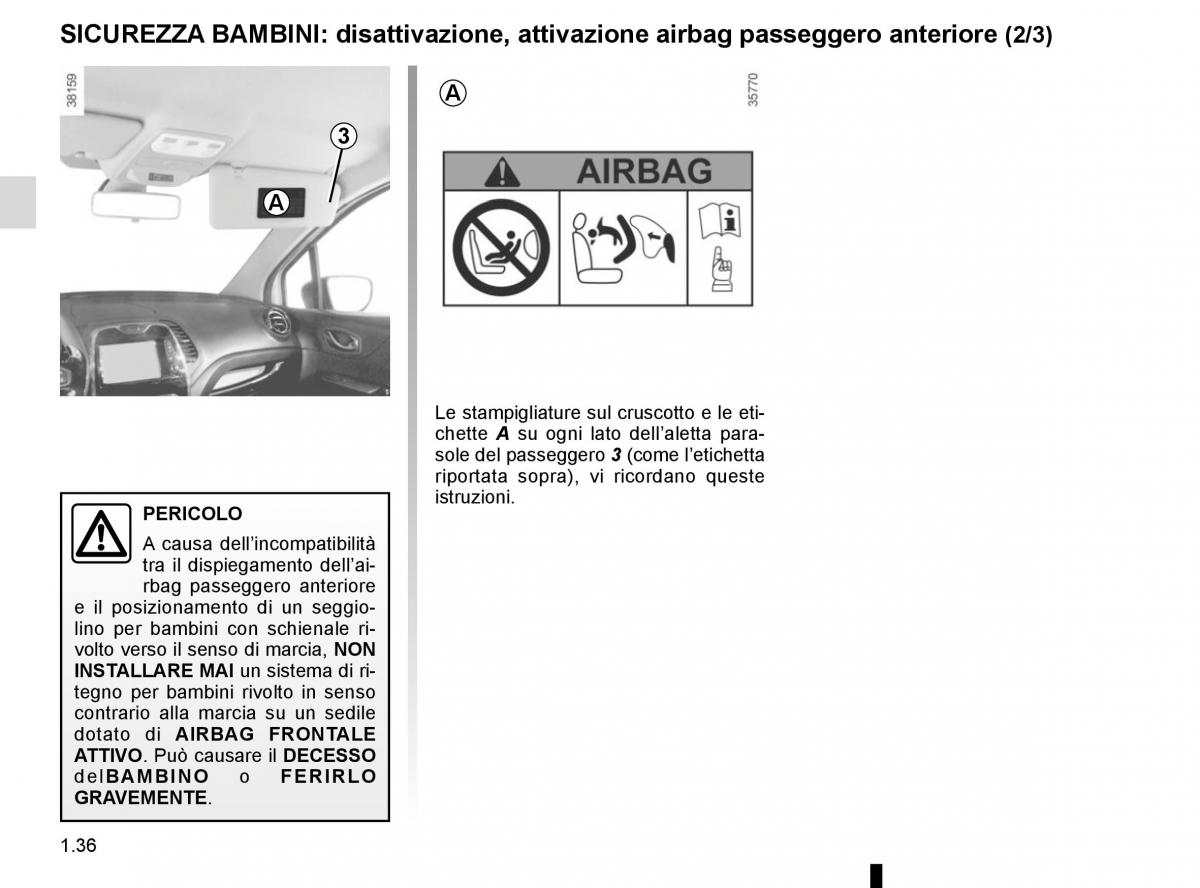 Renault Captur manuale del proprietario / page 42