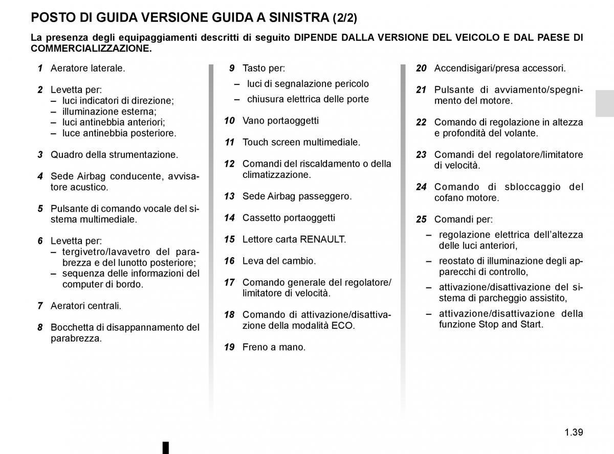 Renault Captur manuale del proprietario / page 45