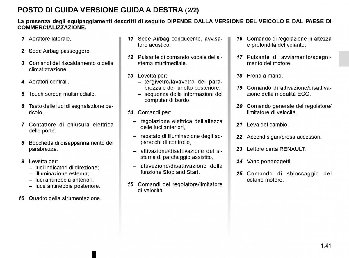 Renault Captur manuale del proprietario / page 47