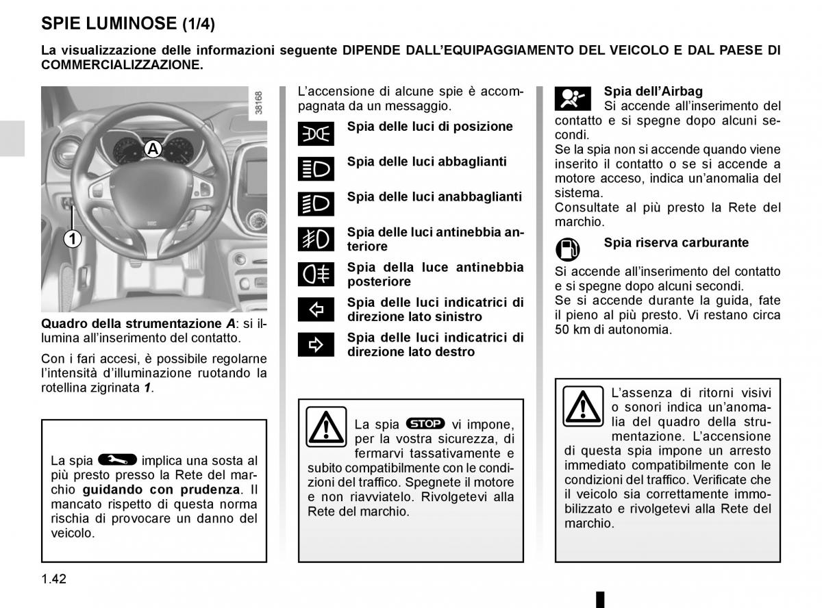 Renault Captur manuale del proprietario / page 48