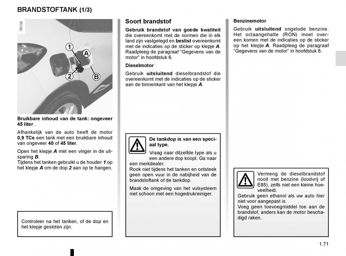 Renault Captur handleiding / page 77