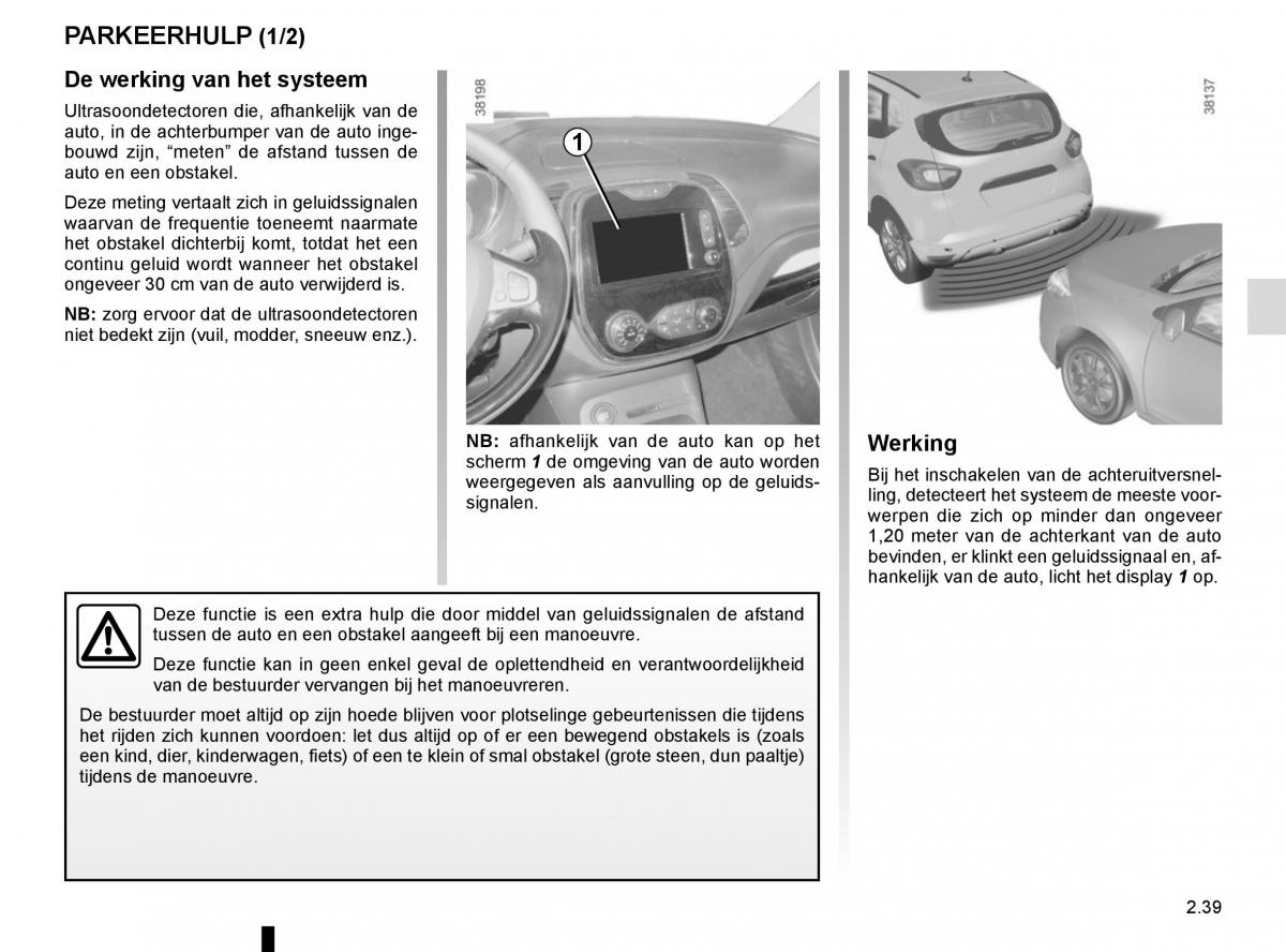 Renault Captur handleiding / page 119