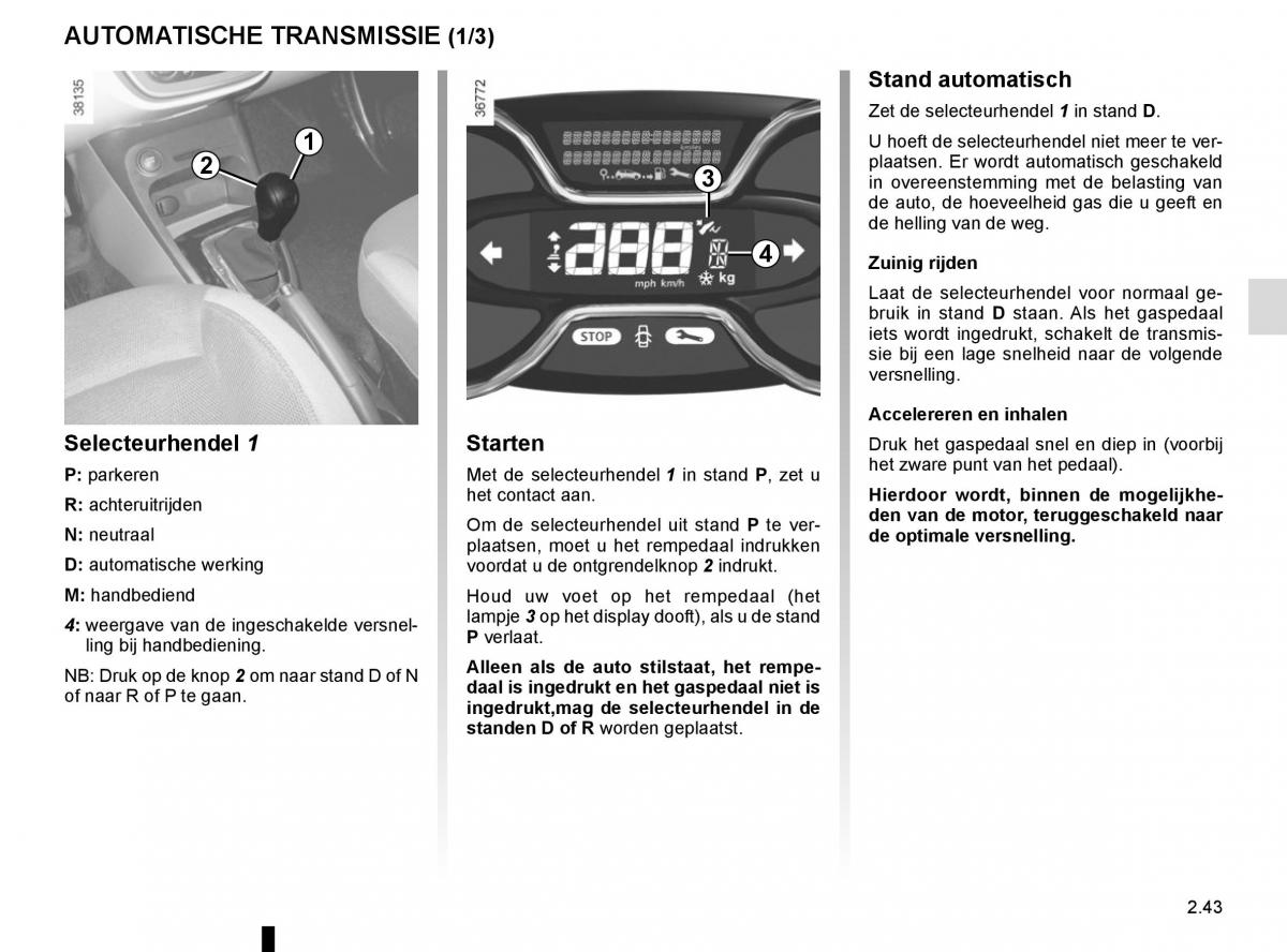 Renault Captur handleiding / page 123