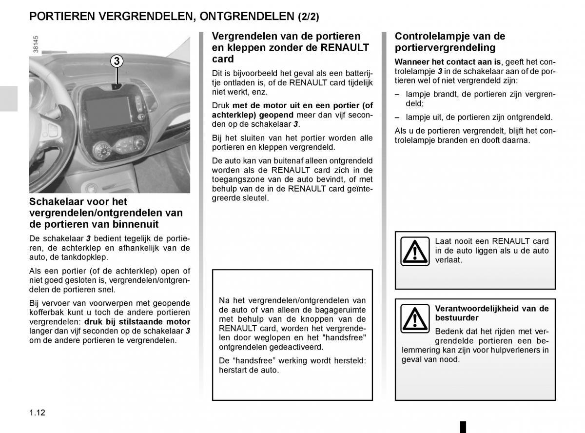 Renault Captur handleiding / page 18