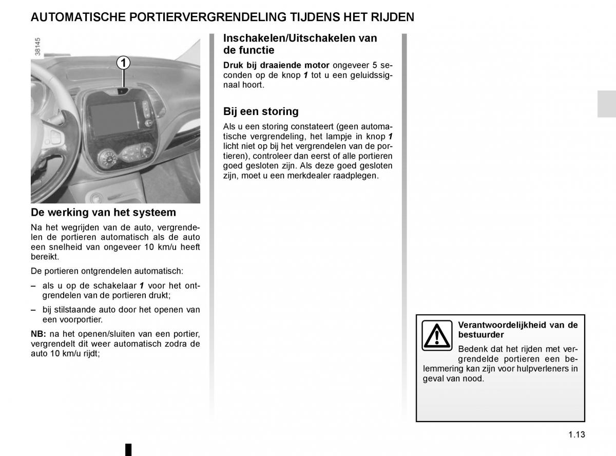 Renault Captur handleiding / page 19