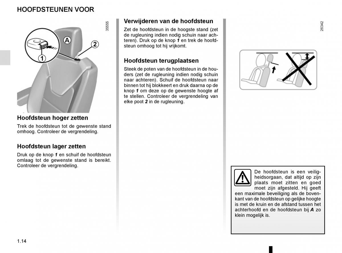 Renault Captur handleiding / page 20