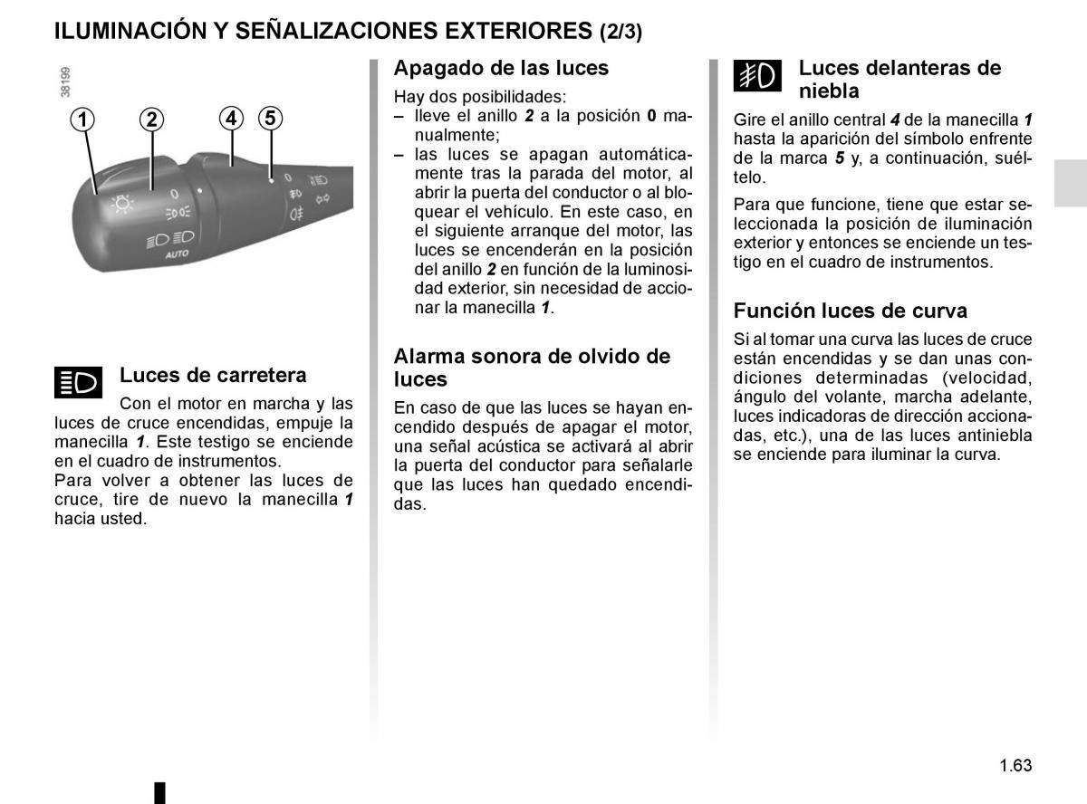 Renault Captur manual del propietario / page 69