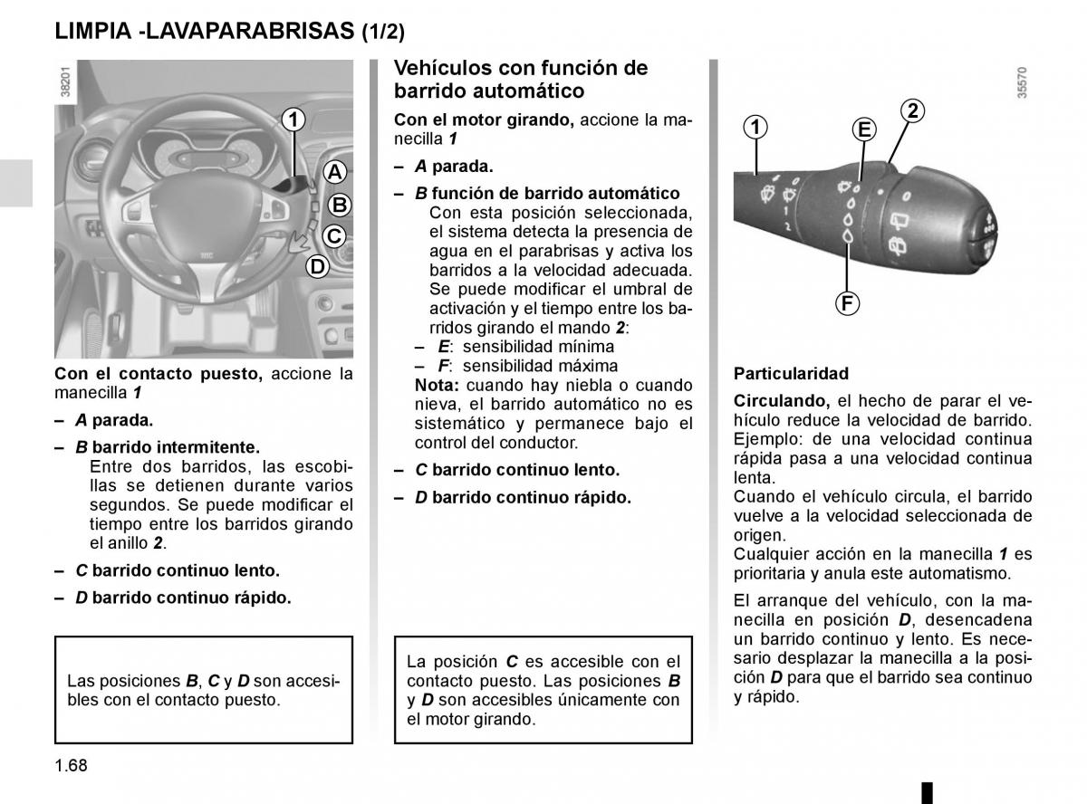 Renault Captur manual del propietario / page 74