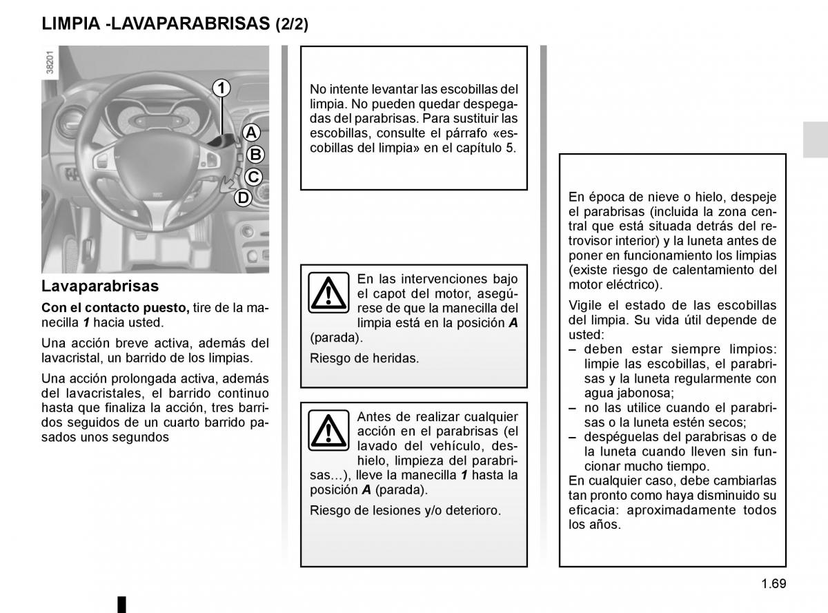 Renault Captur manual del propietario / page 75