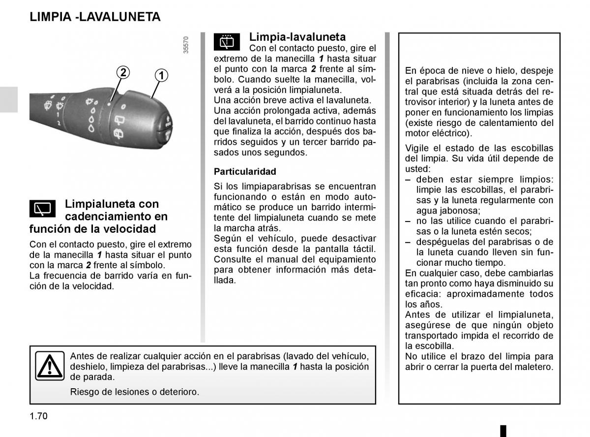 Renault Captur manual del propietario / page 76