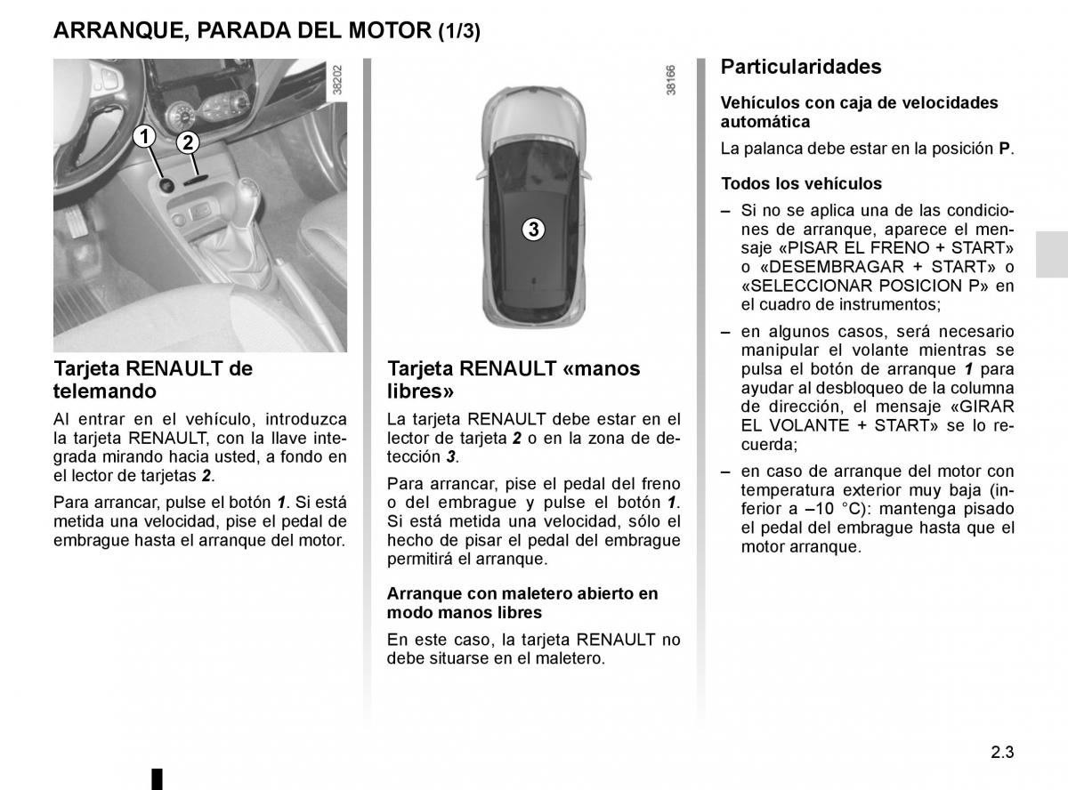 Renault Captur manual del propietario / page 83