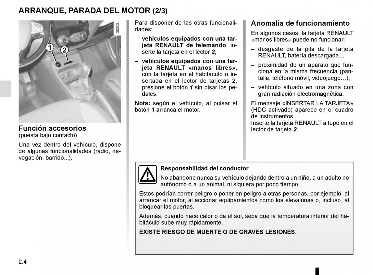 Renault Captur manual del propietario / page 84