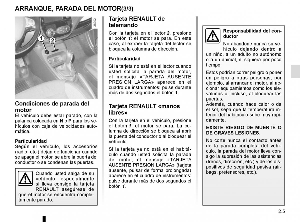 Renault Captur manual del propietario / page 85