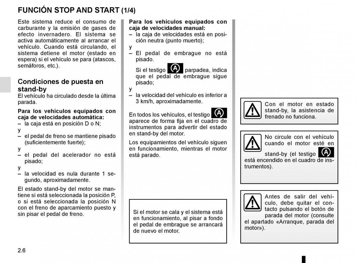 Renault Captur manual del propietario / page 86