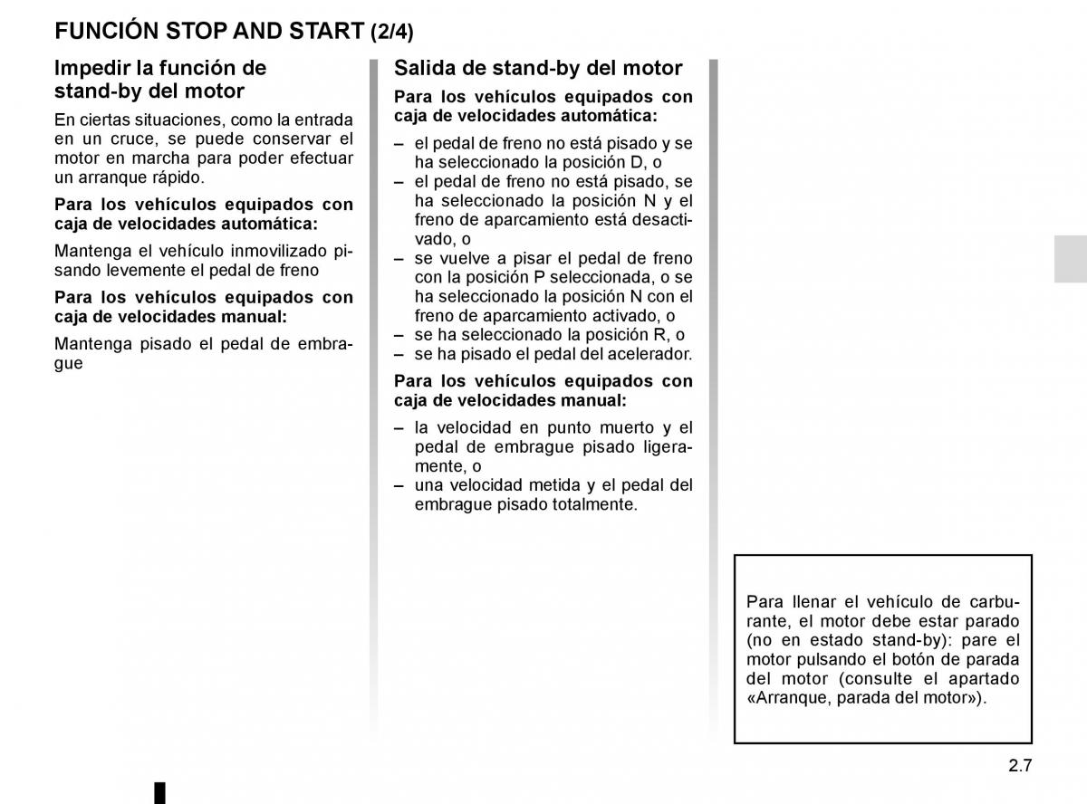 Renault Captur manual del propietario / page 87