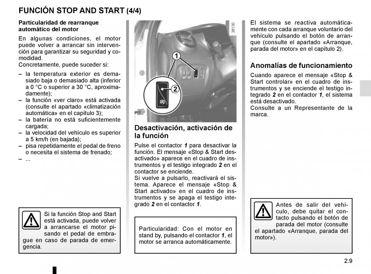 Renault Captur manual del propietario / page 89