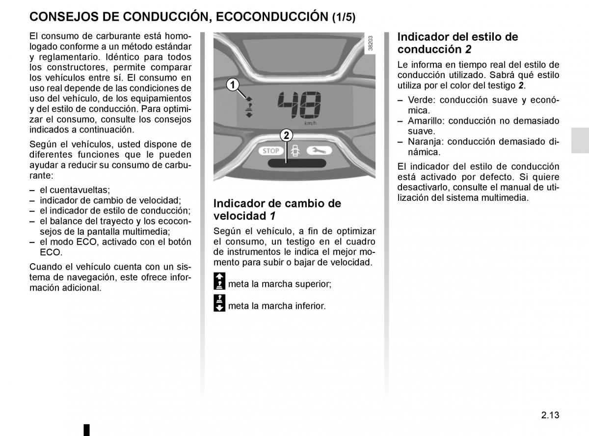 Renault Captur manual del propietario / page 93