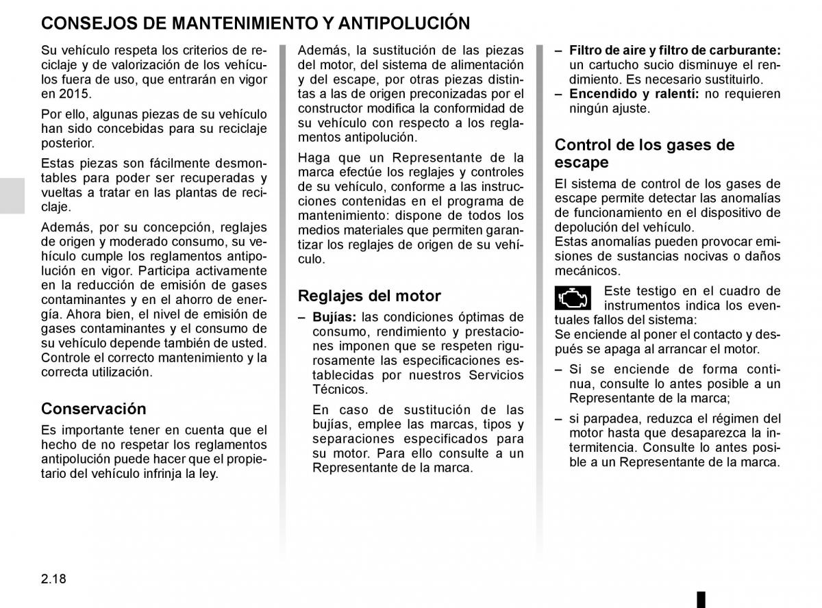 Renault Captur manual del propietario / page 98