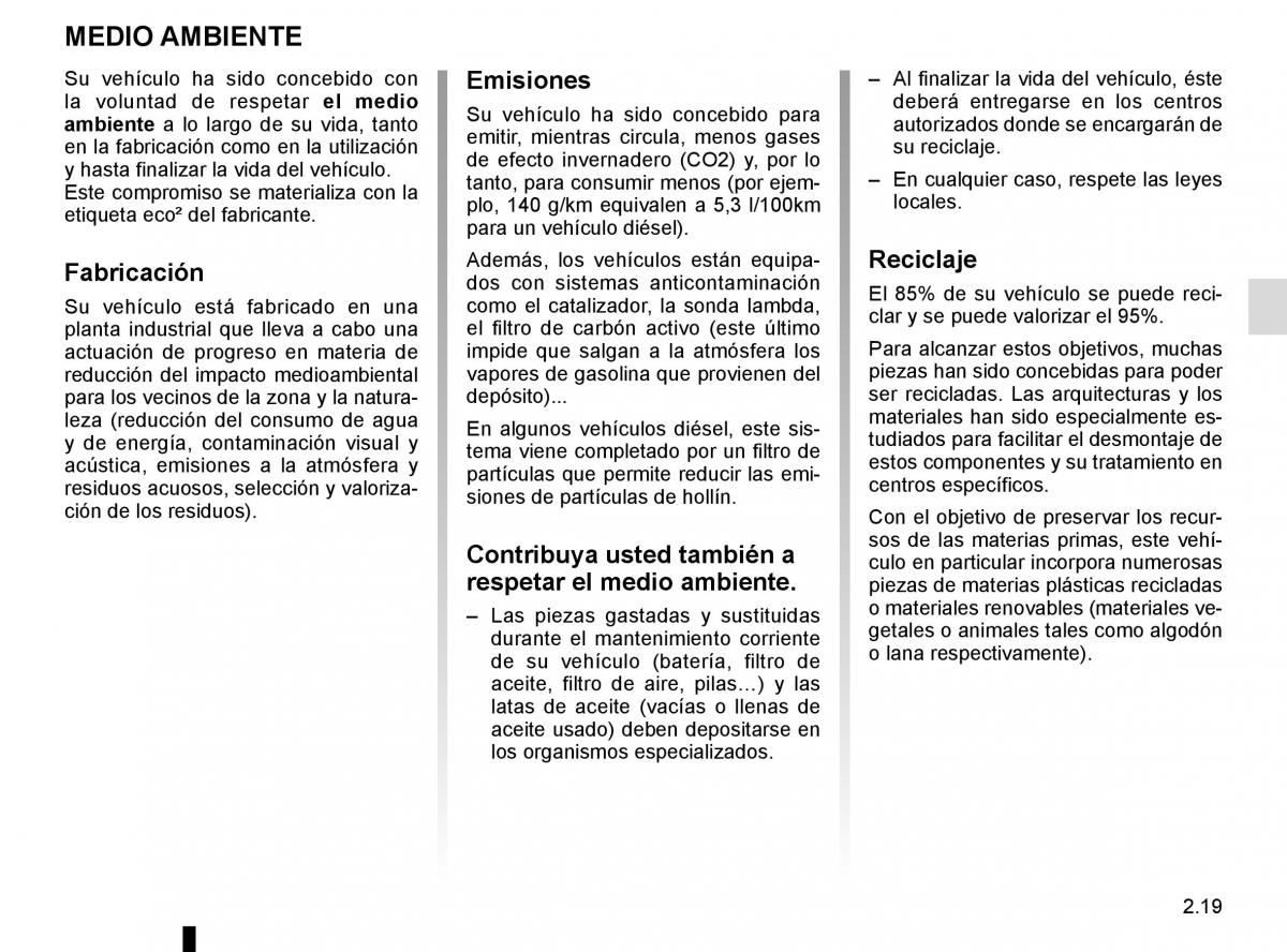 Renault Captur manual del propietario / page 99