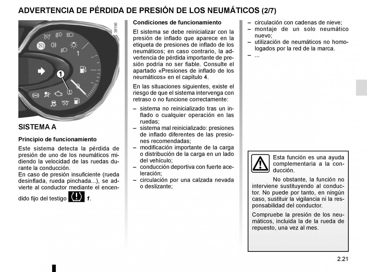 Renault Captur manual del propietario / page 101