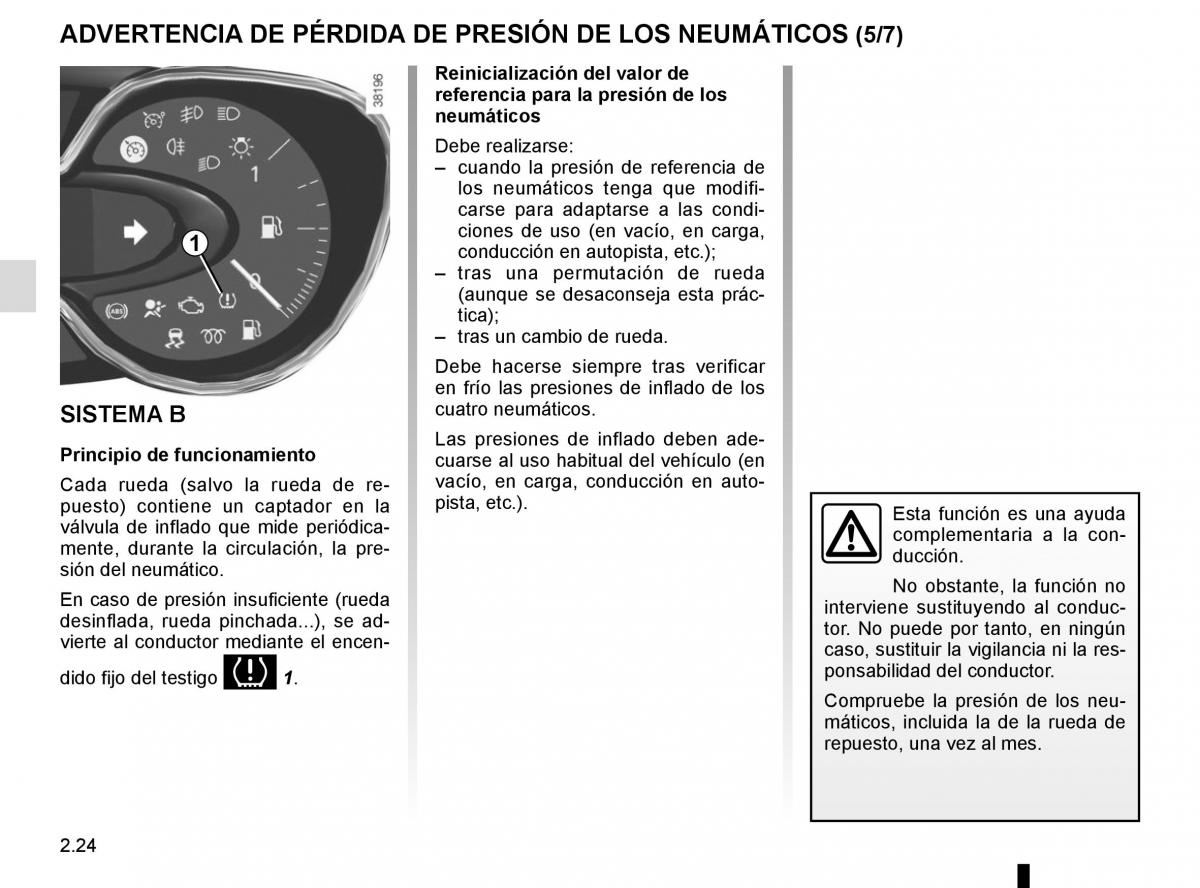 Renault Captur manual del propietario / page 104