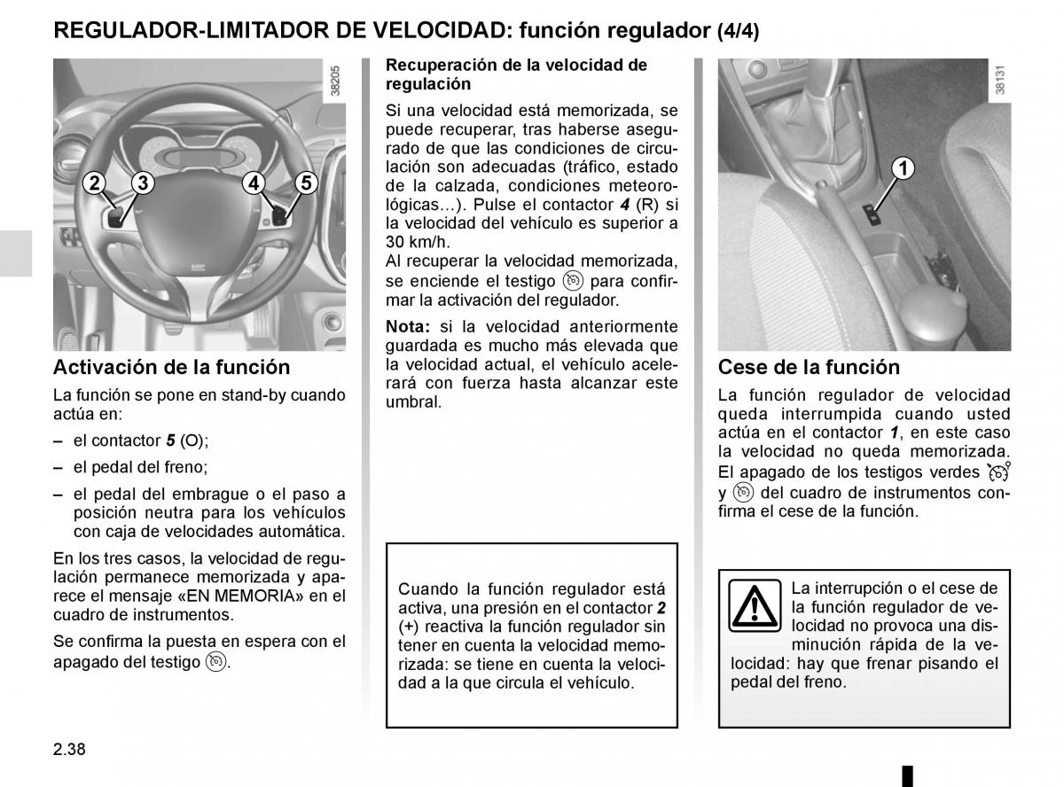 Renault Captur manual del propietario / page 118