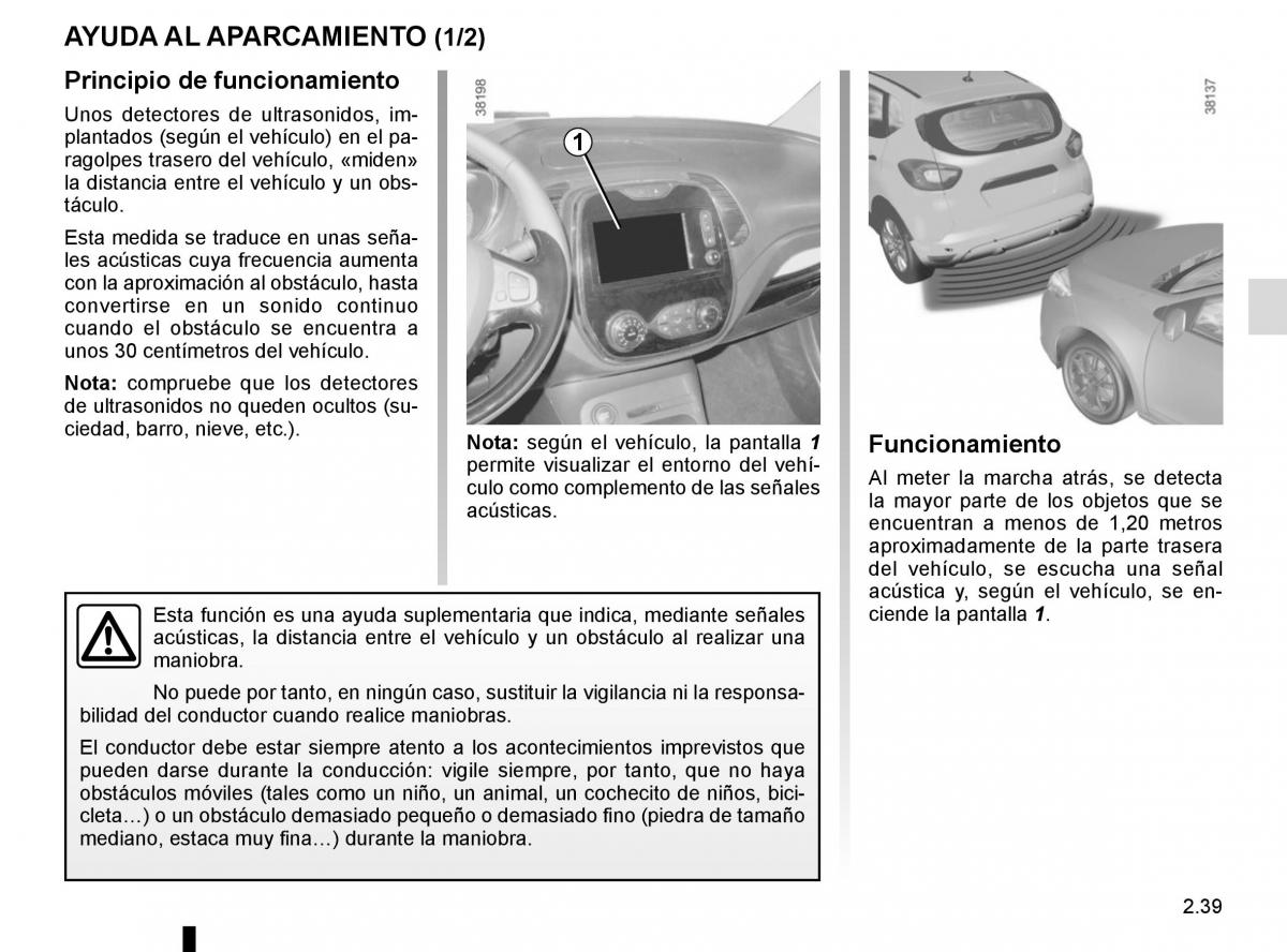 Renault Captur manual del propietario / page 119