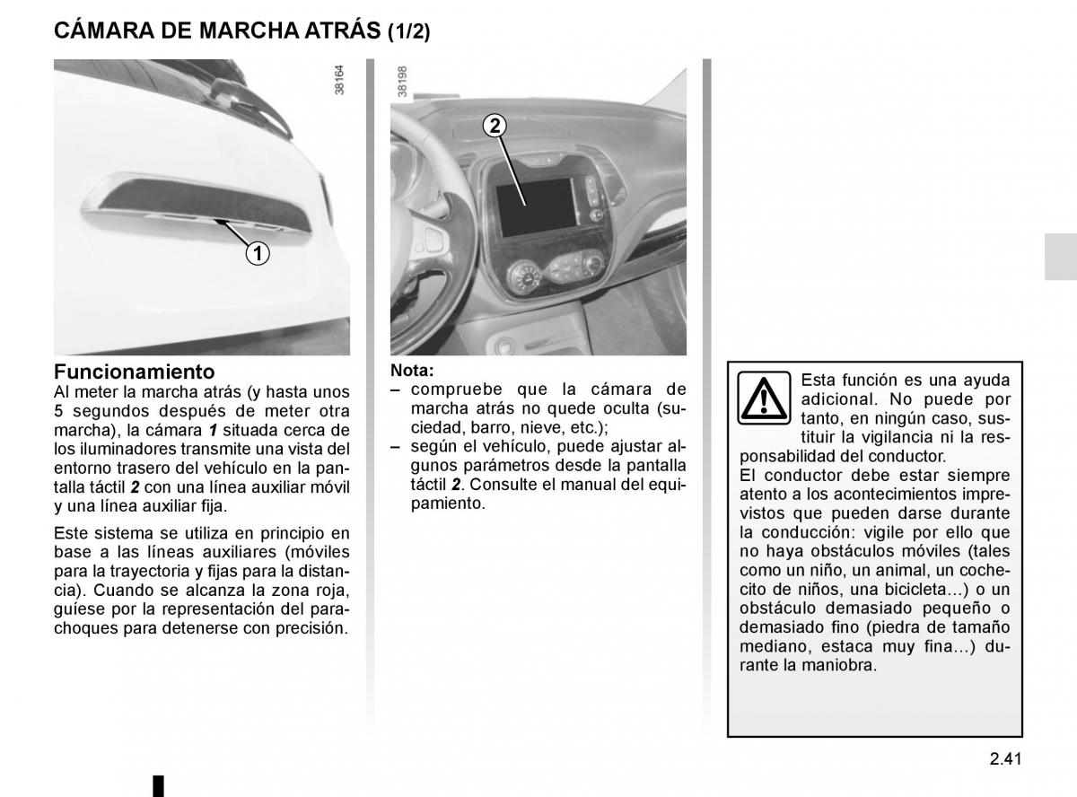 Renault Captur manual del propietario / page 121