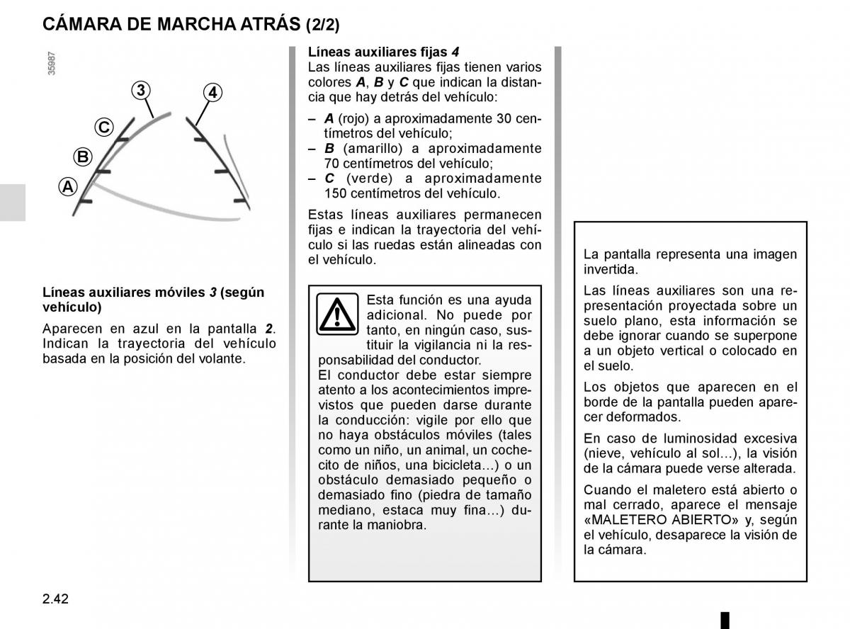 Renault Captur manual del propietario / page 122