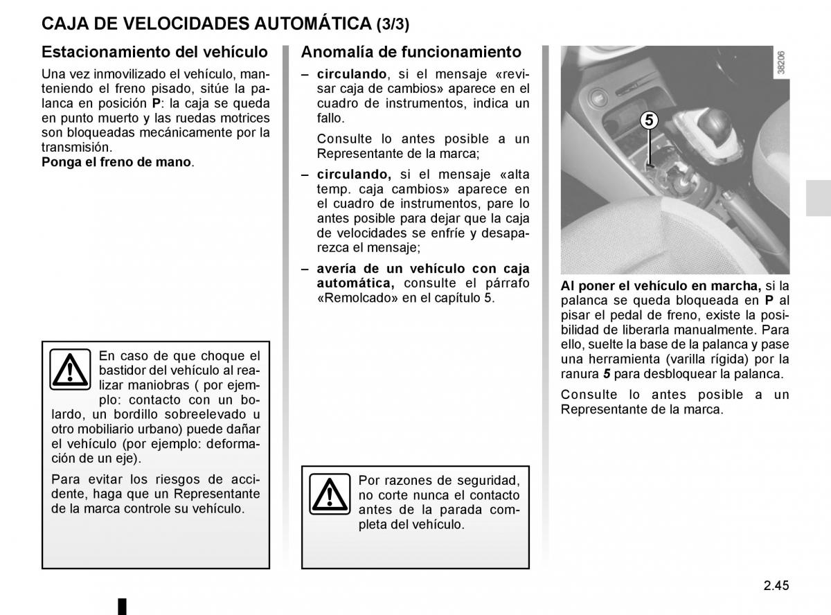 Renault Captur manual del propietario / page 125