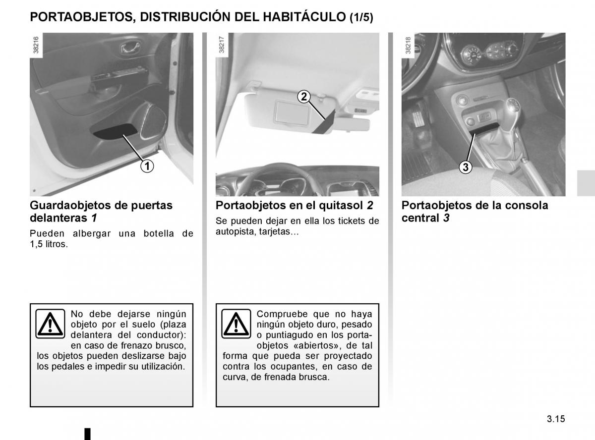 Renault Captur manual del propietario / page 141