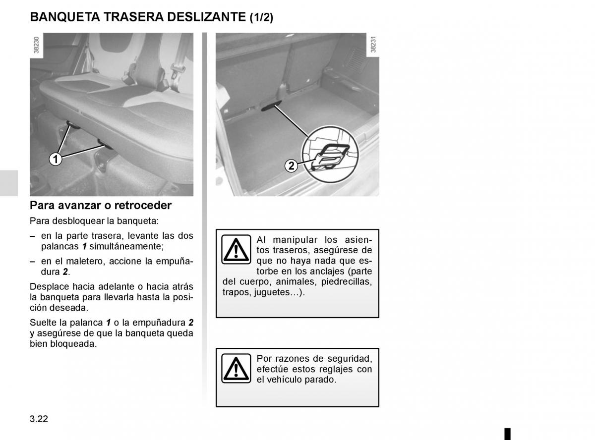 Renault Captur manual del propietario / page 148