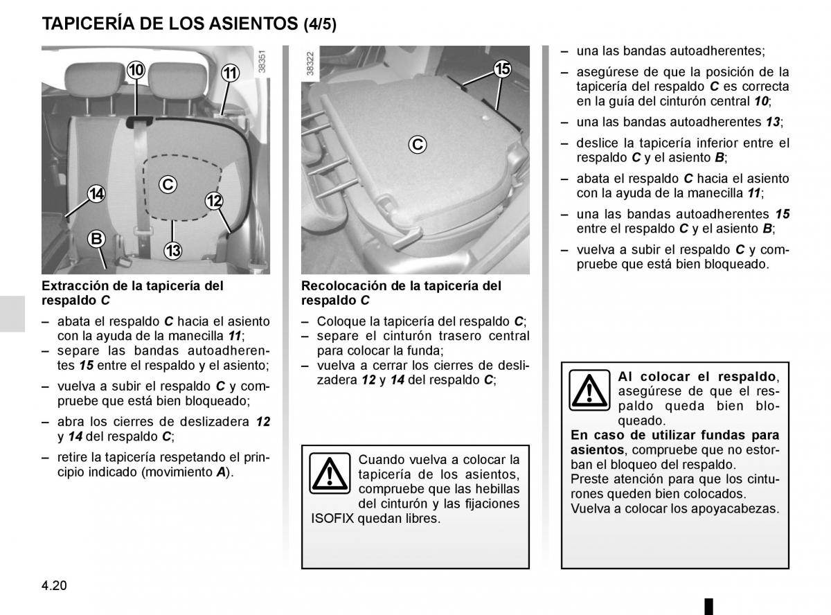 Renault Captur manual del propietario / page 178