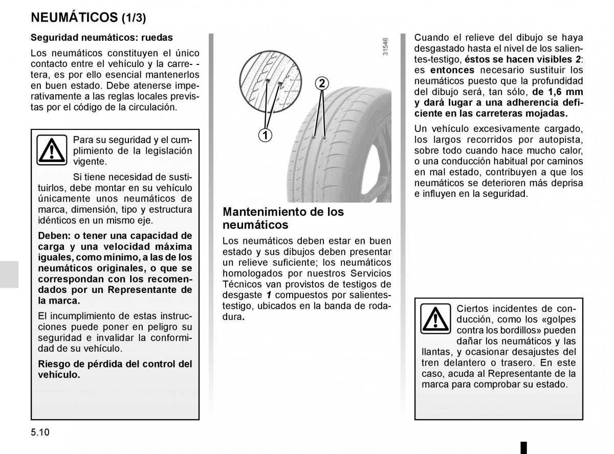 Renault Captur manual del propietario / page 190